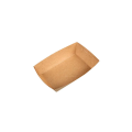 Lightweight 1-Pound Paper Food Tray with Leak-Proof Design