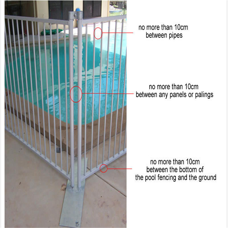 Ornamental Aluminum Swimming Pool Fence Designs