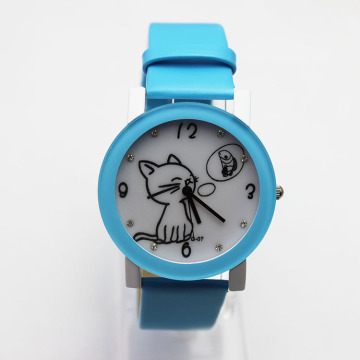 Business Gifts Fashion Leather Watch for Kids