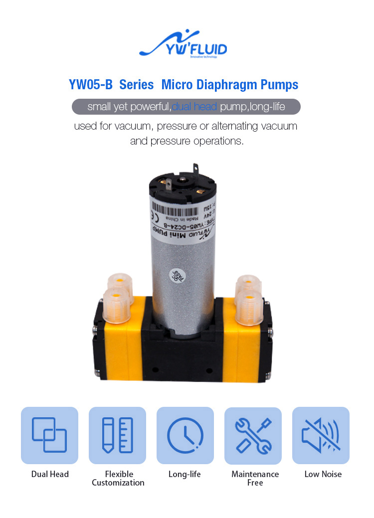 High quality electric double mini sprayer 12v diaphragm pump micro air operated vacuum diaphragm water pump