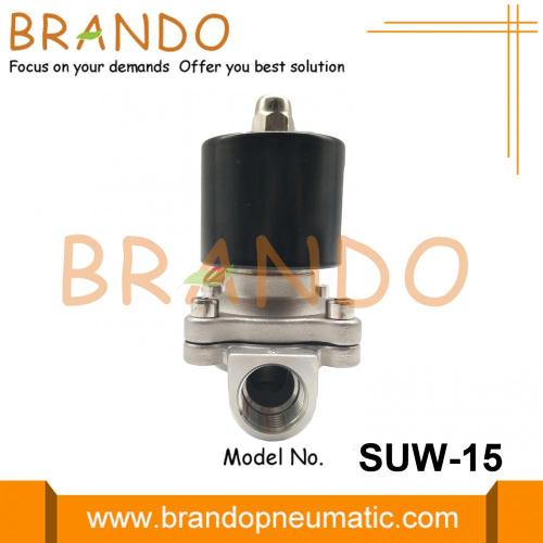 Válvula solenoide de tipo UNID de 1/2 &#39;&#39; SS304 NC SUW-15 UNID