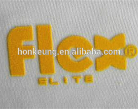 China custom flocking letters transfer film for garment, iron on transfer