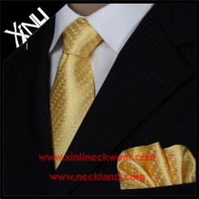 Good Quality Silk Jacquard Woven Man Gift Set Tie and Handkerchief