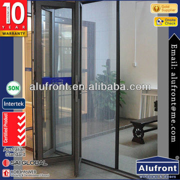 Modern design aluminum frame folding door for kitchen