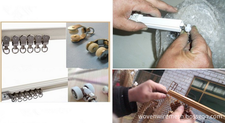 wire coil curtain accessories