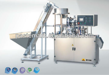 Automatic bottle cap labeling machine