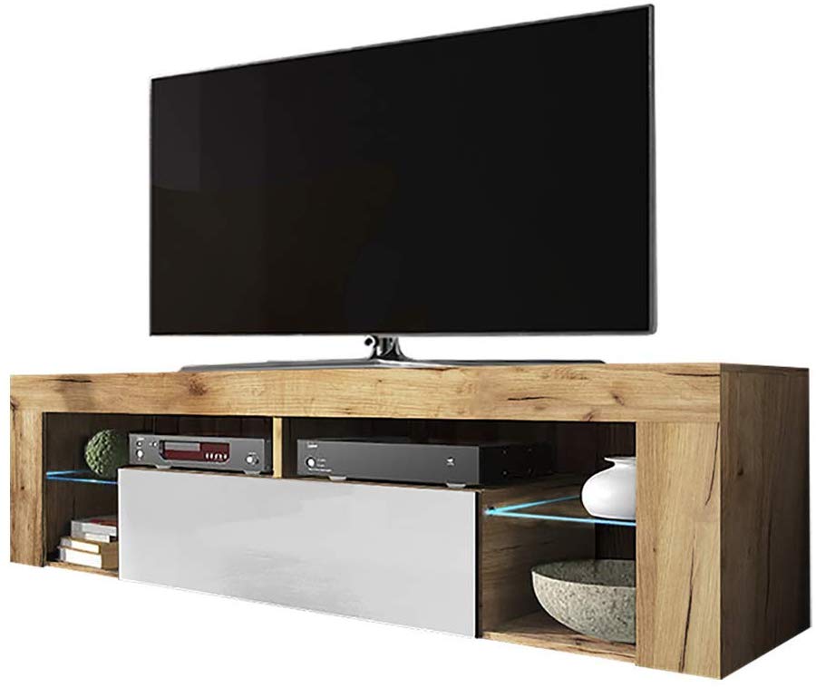  UV Wooden LED TV Stand Cabinet