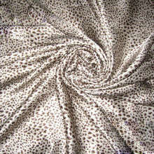 Factory Supply Fashion Animal Leopard Printed Silk Satin Fabric,Chinese Silk Textile