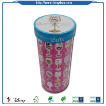 Custom printed cylinder shaped gift box