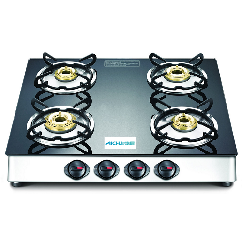Marvel Plus Glass Top Gas Table 4 Burners