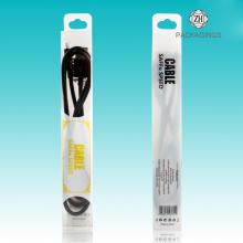 USB cable packaging box stock