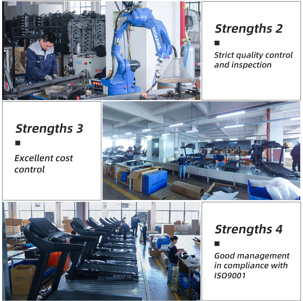 Fashion come & commercial folding treadmill incline running machine gym fitness equipment manufacturer professional China