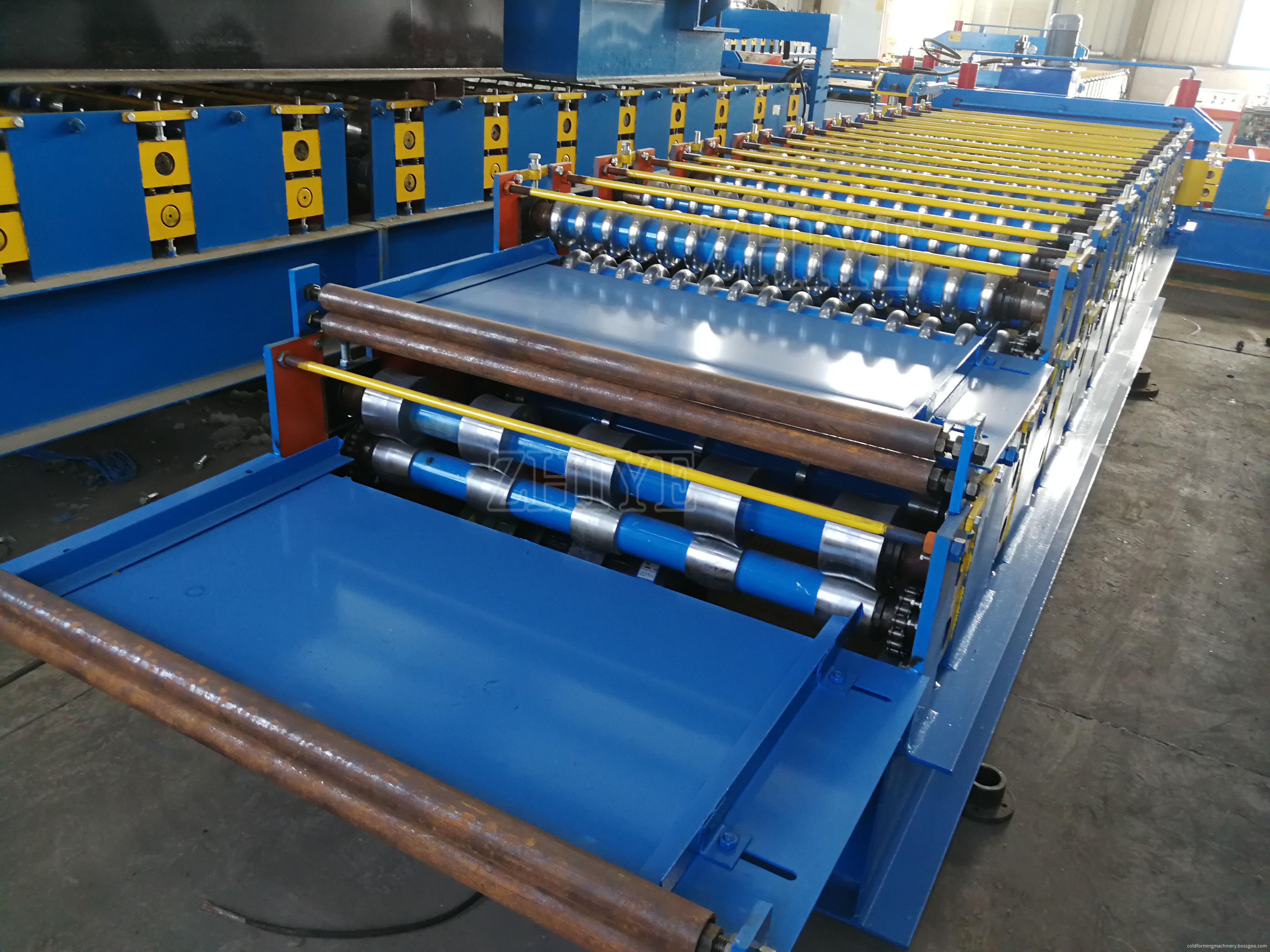 Corrugated Sheet and Trapezoidal Sheet Double Layer Machine