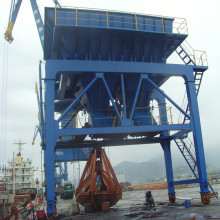 Trémie de port régulière de type SAMSON montée sur rail