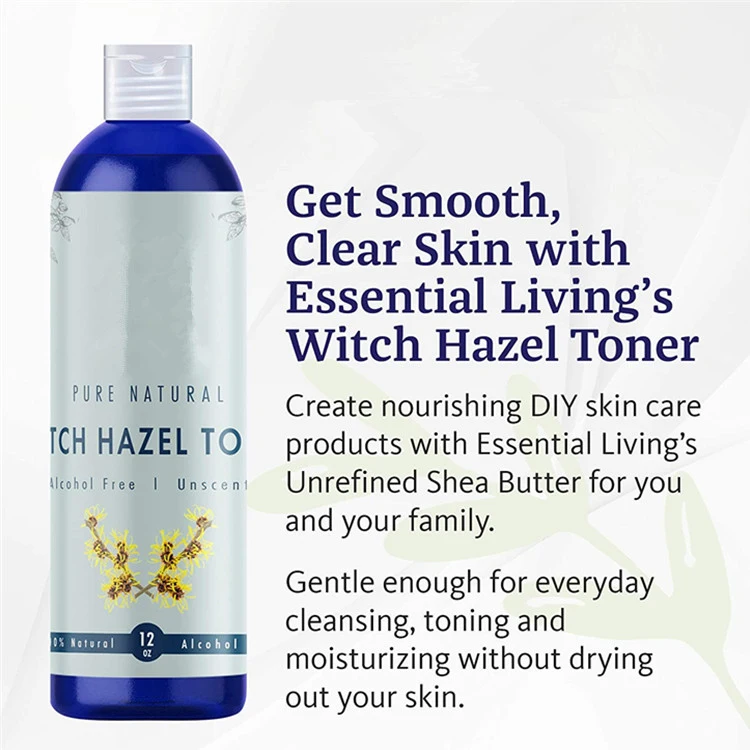 Custom Pure Natural Botanical Facial Skin Care Witch Hazel Toner