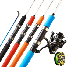 High Quality Wholesale Winter Ice Fishing Rods 1.5m/1.8m Sub Pole Solid Sliding Lure Rods