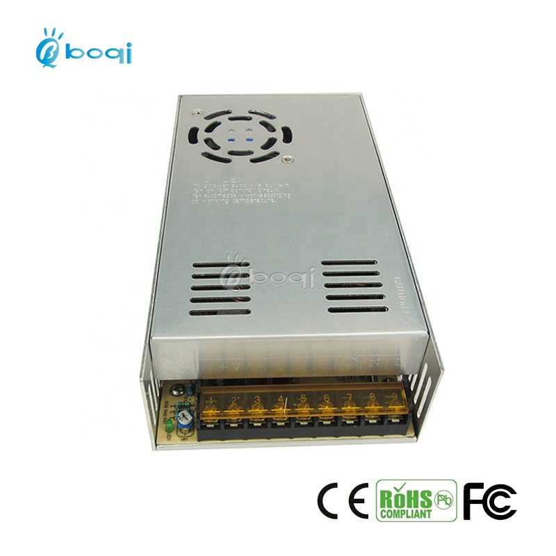 boqi CE FCC switching power supply 24v 15a 360w power adapter for CCTV LED Strip LCD Screen