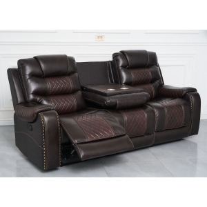 Living Room Electric Double USB Rechargeable Recliner Sofa