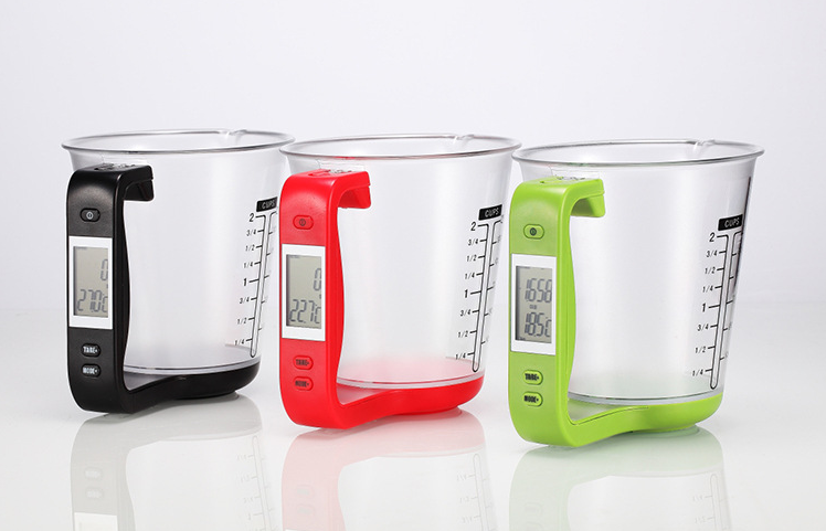multi-function plastic digital measuring cup  Household mini scale coffee kitchen weighing tool