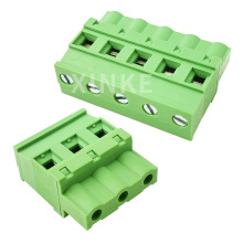 Type B Vertical Straight Angle Female Pluggable Terminal Block Pitch 7.62MM