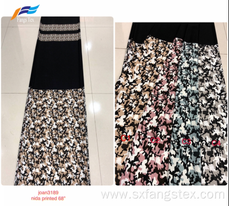 Printing NIDA 68" Dubai Formal Black Abaya Fabric
