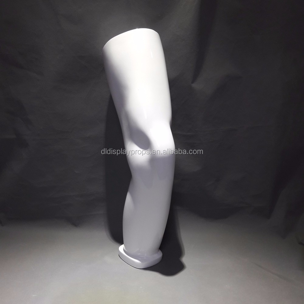 DL801 Sport knee form for sport mannequin, display knee form of white color silver color matt