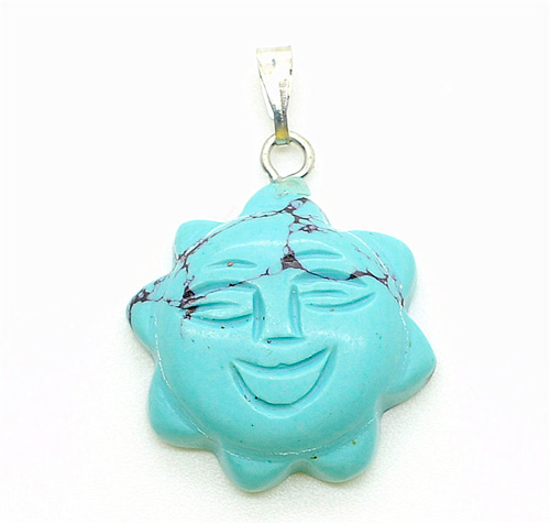 Pendentif Sun Shape Turquoise