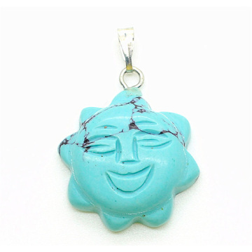 Sun Shape Turquoise pendant