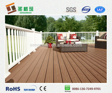 Hollow outdoor wpc decking tile / composite decking tile / plastic decking tile