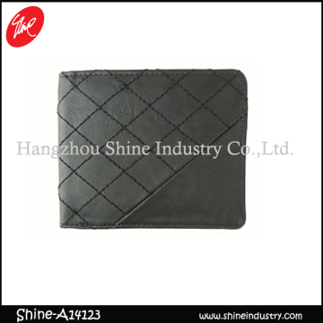 cheap cardholder/men billfold/quilting wallet/pu burse