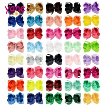 6 Inch Pure Color JOJO Butterfly Hair Clip for Girls