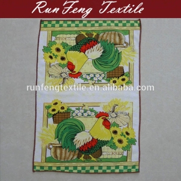 Cleaning kitchen towel tea terry towel with cock pattern