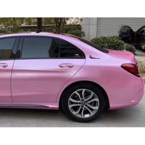 Metallic glanzend roze auto wrap vinyl