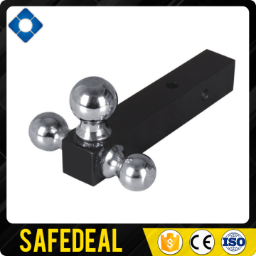 Black Powder Coated Trailer Triple Hitch Ball Mount