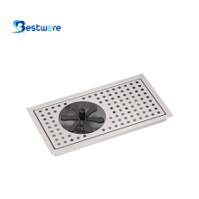 Glass Rinser with Compact Body Drain Tray