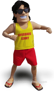 customized lifeguard mascot costume