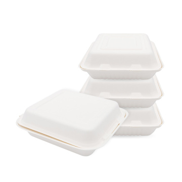 Biodegradable bio degradable sugar cane sugarcane bamboo pulp bento box bagasse food container