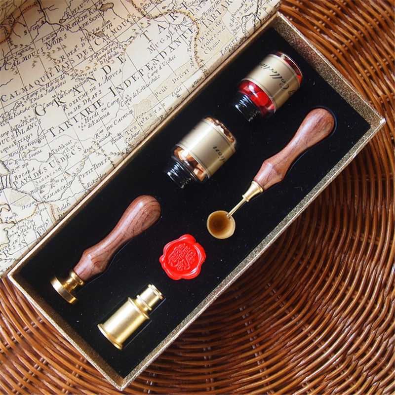 Wax Seal Stamp Kit With Alcohol Lamp Wax Seal Stamp Kit With Alcohol Lamp