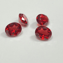 Factory Price AL2O3 Red Color Rough Gemstone Synthetic Ruby