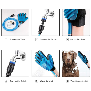 Pet Bathing Tool Compatibel met douche bad