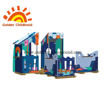 Colorful Playhouse Outdoor Playground Equipment Untuk Anak