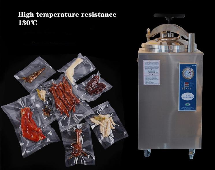 Embossing plastic transparent  vacuum bag