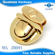 Pretty gold luggage press luggage lock