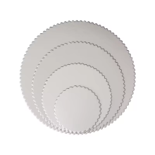 Laminated Silver Cake Board Base with Grey/White Back - Manufacturer