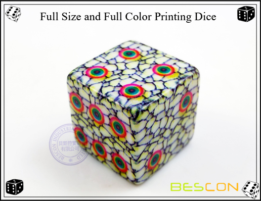 Full Size and Full Color Printing Dice-2