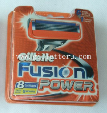 Razor blades Gillette fusion power 8s red package shaving