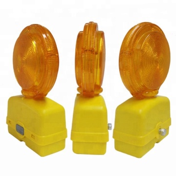 Yellow LED Roadblock Barricade Flasher Light - Amber Safety Cone Barricade Warning Light