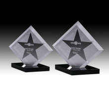 Hot sale new star shape crystal trophy