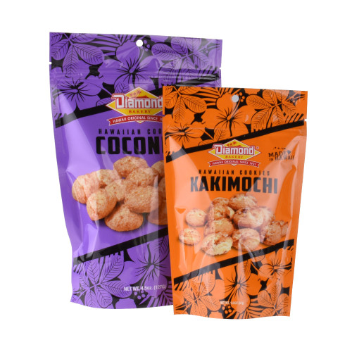 Printed Plastic doypack cookies bag with hang hole