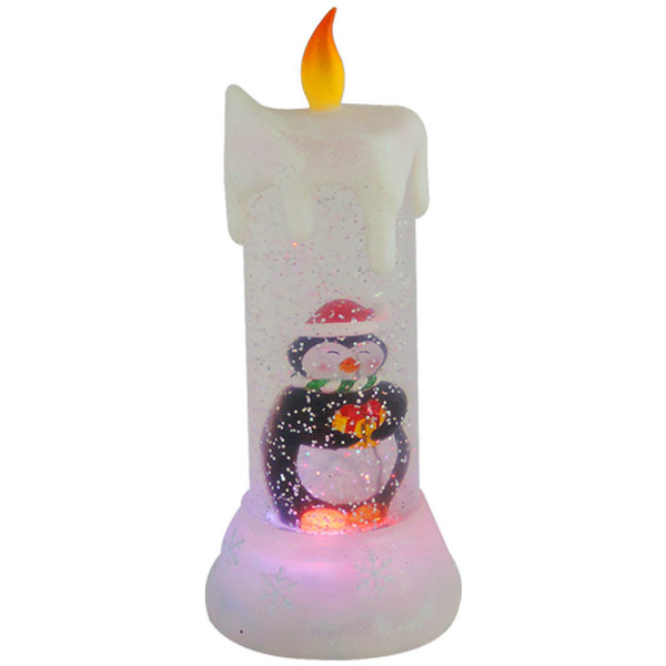 LED Acrylic Christmas Pillar Candle Light